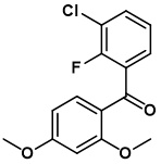 (3-chloro-2-fluorophenyl)-(2,4-dimethoxyphenyl)methanone